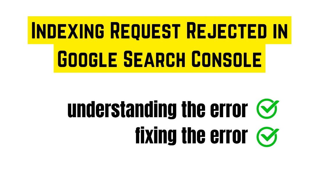 Indexing Request Rejected WordPress