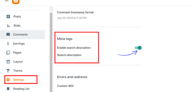 How to Write Search Description in Blogger?